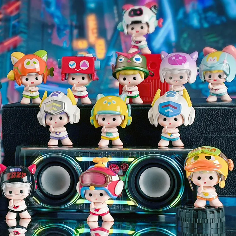 

New Zozo Zuozuo Zo Series Mini Blind Box Cute Mecha Style Collectible Particles Figures Trendy Desktop Decor Kids Birthday Gift