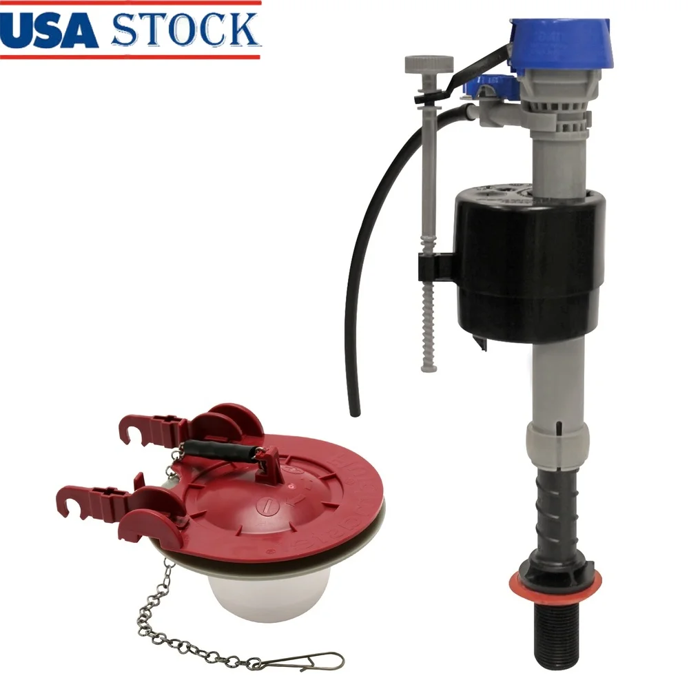 

Высокопроизводительный наполнительный клапан для унитаза и комплект регулируемой заслонки Водосберегающее решение для ремонта Шумные протекающие унитазы Простая установка