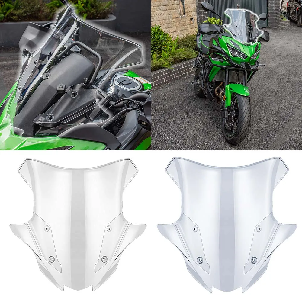 

For Kawasaki Versys 650 Windscreen Motorcycle Windshield Shield Screen Wind Deflector Versys650 2023 2024