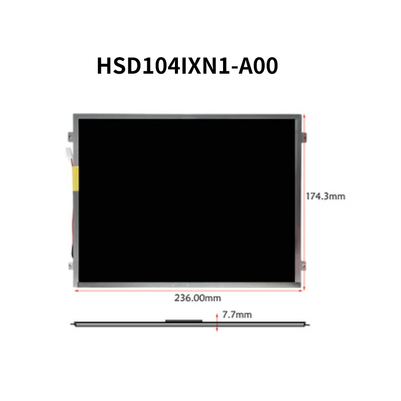 

Original 10.4 inch 1024*768TFT LCD display 600 brightness LVDS car display HSD104IXN1-A00