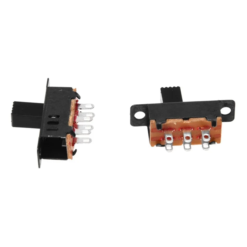 สวิตช์เลื่อนแบบติดตั้งบนแผง PHILE-50 X DC 0.5A 50V 3 ตำแหน่ง 2P2T DPDT รุ่น SS23D32