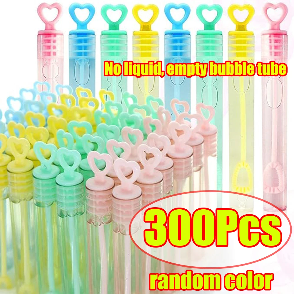 10-300 Piezas Tubo de Burbujas con Forma de Corazón, Mini Tubo de Burbujas Colorido con Forma de Corazón para Invitados de Boda, Recuerdo de Fiesta de Cumpleaños