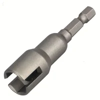 Natural Slotted Butterfly Hole Socket Wrench 65mm Hexagonal Handle Electric Screwdriver Wing Nut Socket Tool 2