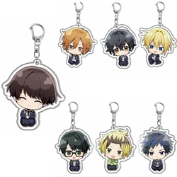 Cute BL Anime Sasaki To and Miyano Keychain Miyano Yoshikazu Sasaki Shumei Hirano Daiga Figure Acrylic Keyring Car Key Chain