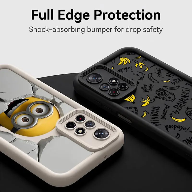 Lovely m-miniones Shockproof Phone Case For Xiaomi Redmi Note 8 9S 10S 11 Pro Plus 12S 13 Pro+ 14S 15 Pro Plus Cover