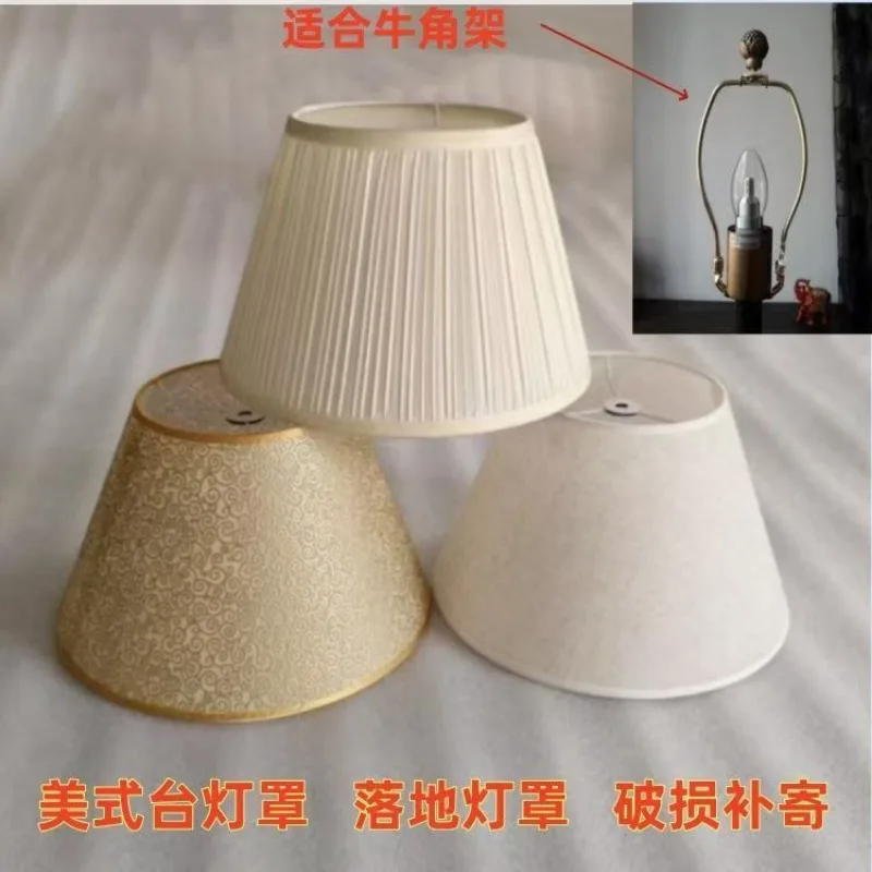 Barrel Fabric Lampshade for Table Lamp and Floor Light,Small Lamp Shade,Natural Linen Hand Crafted, Spider Diameter 0.4 Inch