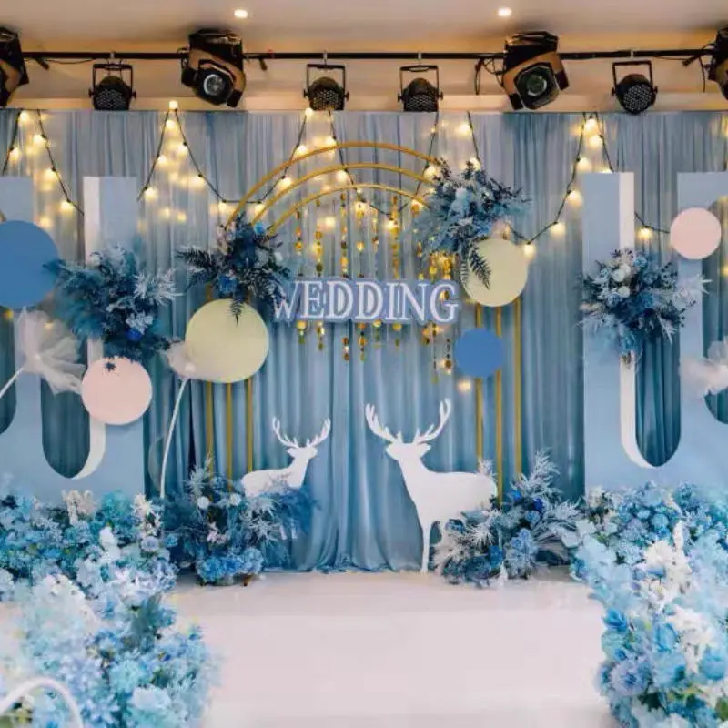 Arrière-plan mural de luxe pour fête en plein air, cadre d'affichage en arc de fleurs, accessoires de fond pour événement de mariage, support de décoration pour panneau Floral