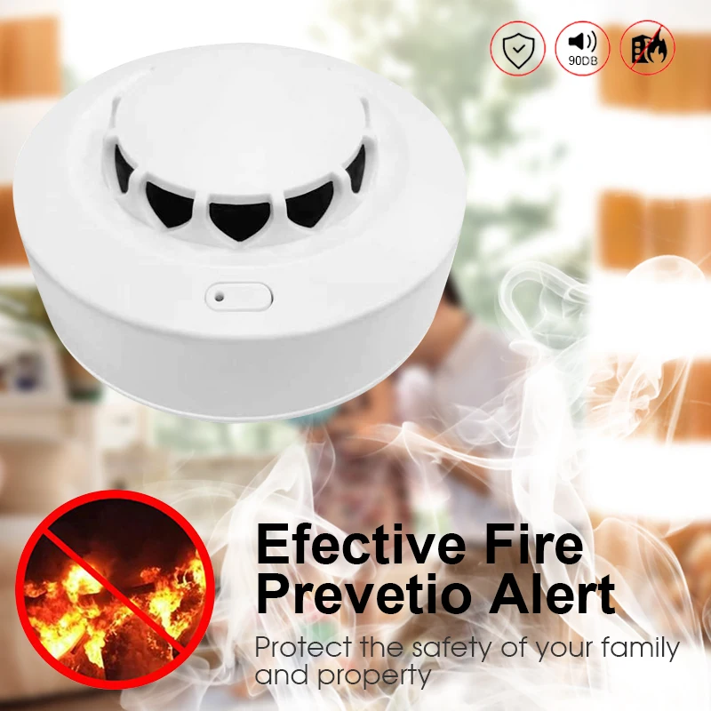 Tuya WiFi Smoke Detector Alarme Sensor, Smart Home Security, Proteção contra Incêndios, Vida inteligente, Funciona com Alexa, Assistente do Google, 7 Estilos