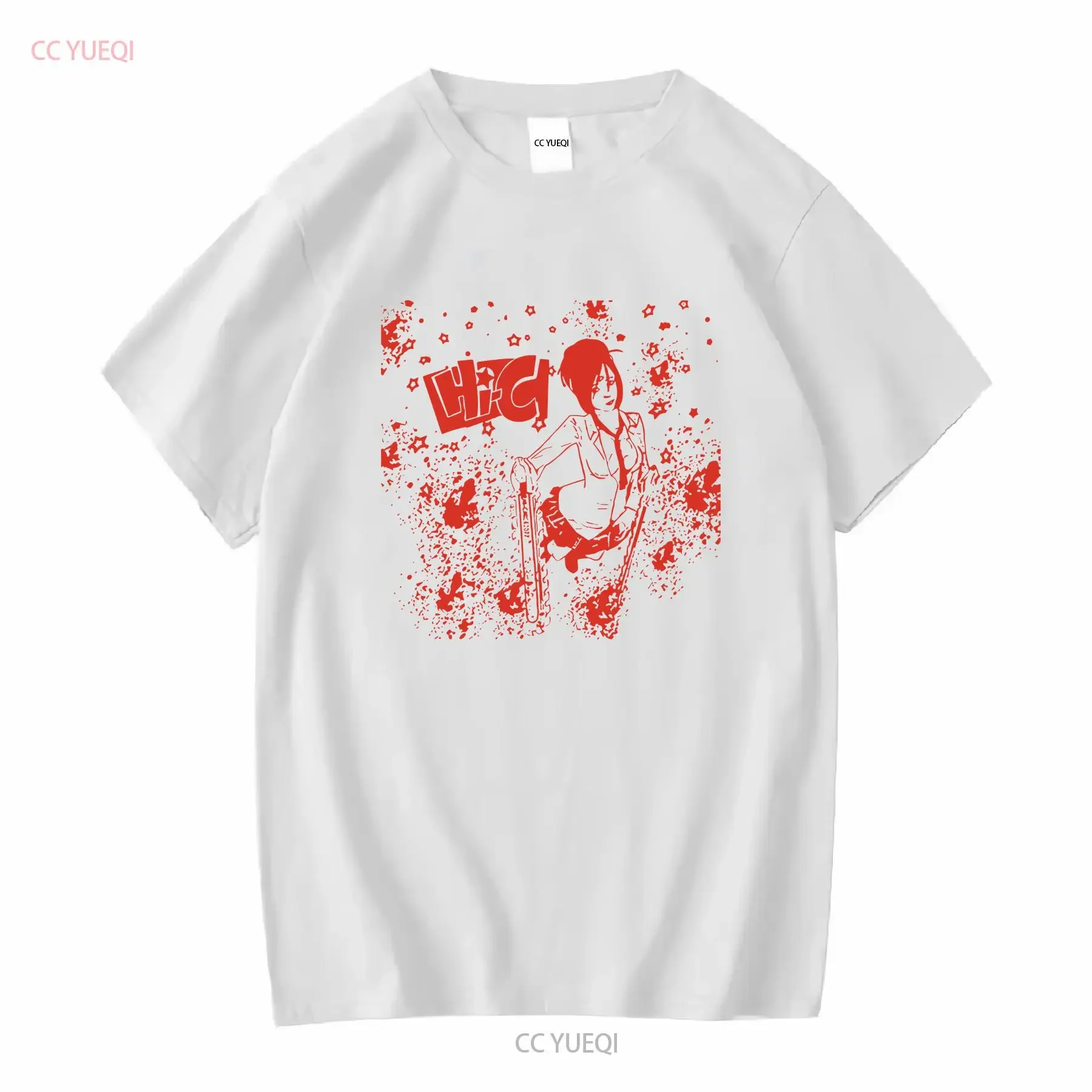 Camiseta Hi C High Cee No More Heroes NMH Rcb de manga larga o corta vintage lavada ligeramente cómoda transpirable Unisex