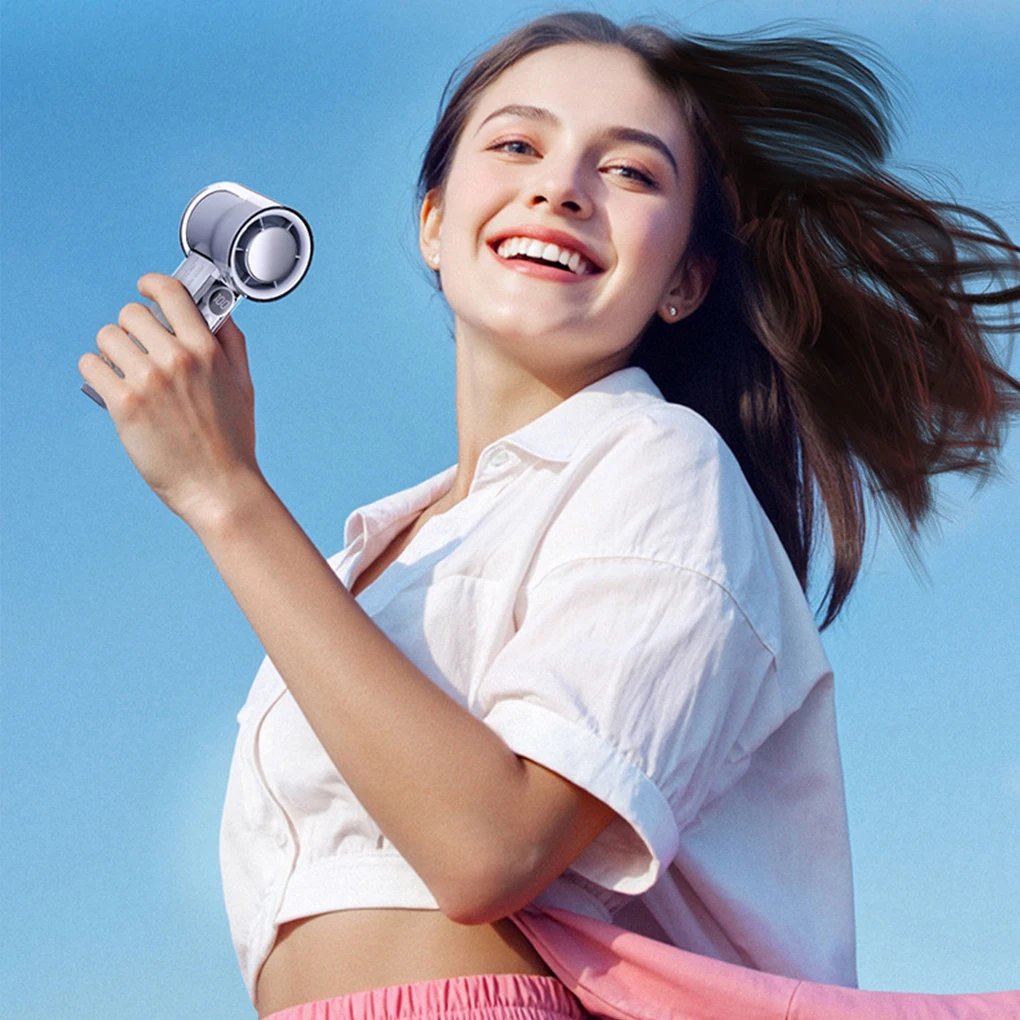 2025 New 3000mAh USB Portable Rechargeable Outdoor Small Fan Semiconductor Refrigeration High-speed Handheld Electric Fan