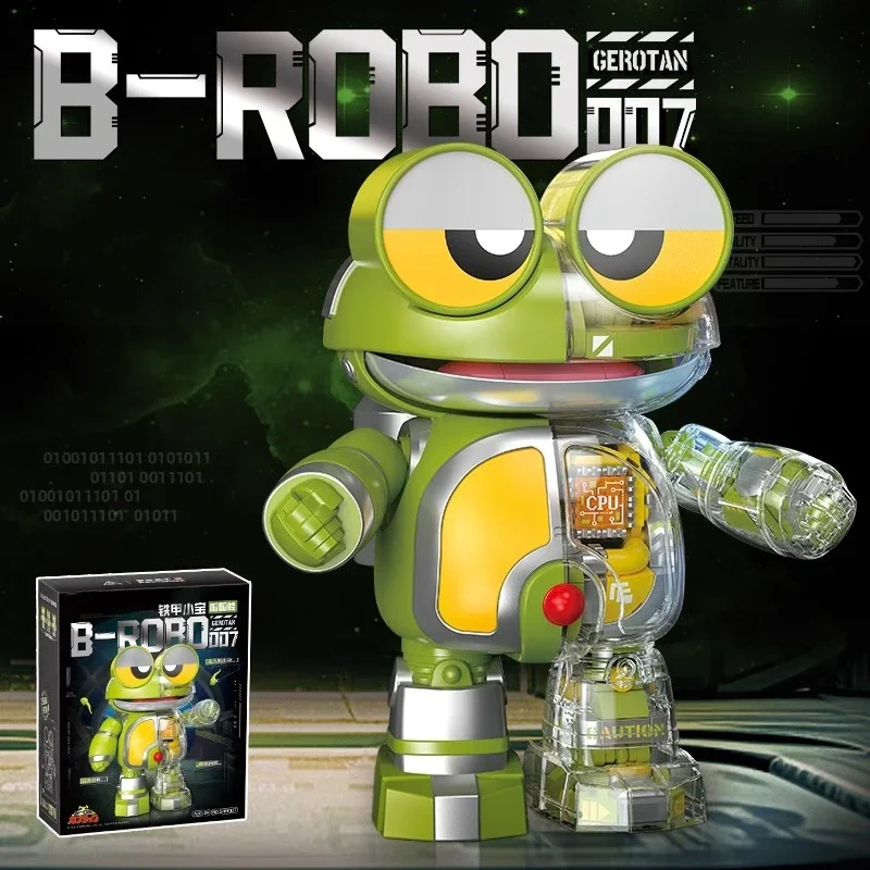 B-ROBO KABUTACK Series Building Blocks Semi-Machine Model Patchwork Educational Toys Anime Desktop Decoration Collection Gift