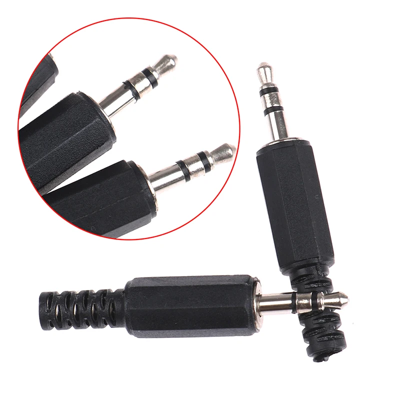 Mono Stereo Audio Jack Plug, 3.5mm, 3 Pole Headphone, conector macho, solda DIY