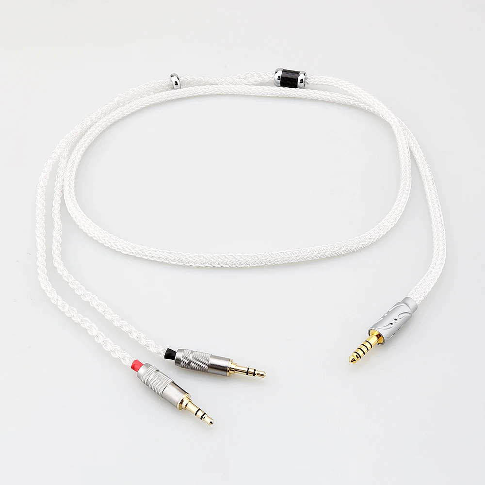 

16cores Pure Silver Headphone Cable for Hifiman HE4XX HE-400i HE560 HE-350 HE1000 HE400SE