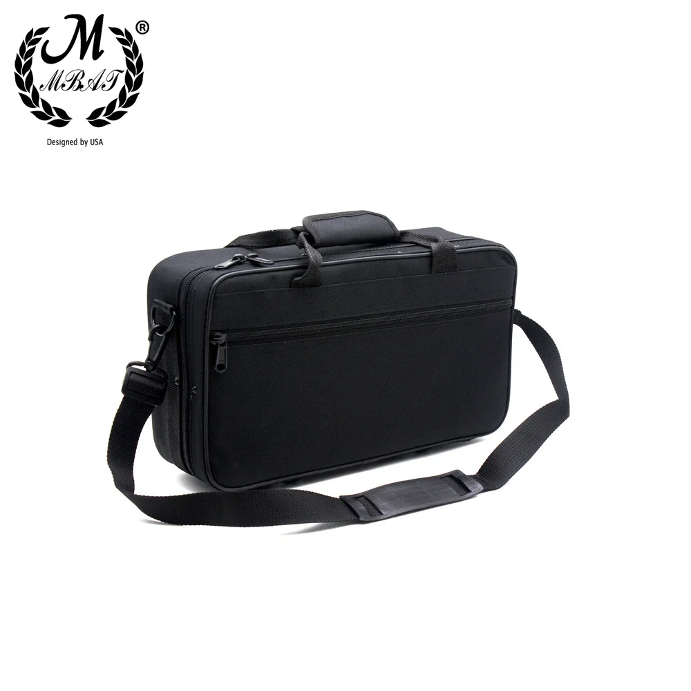 M MBAT Clarinet Gig Carry Bag Black Foam Padded Thicken Oxford Cloth Box Case With Handle Strap Clarinet Protection Accessories