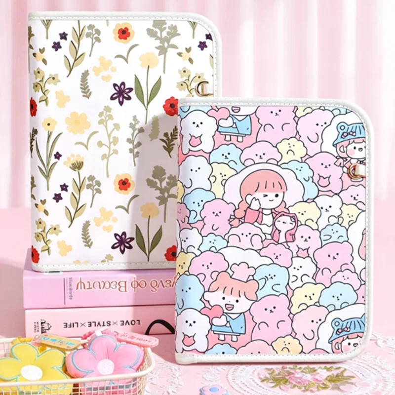 Sweet Print Pregnancy Binder, Cute Fabric Zippered Organizer for Prenatal Records