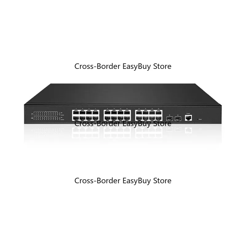 26-Port L3 Managed Multi-Gigabit Switch 24x2.5GbE RJ45 2x10Gb SFP+ Uplink Rack-Mounted Network Switch