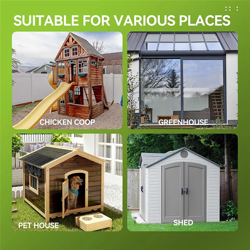 A84G-3W 6V Mini Portable Outdoor Solar Fan, Integrated Panel For Greenhouse & Chicken House Cooling
