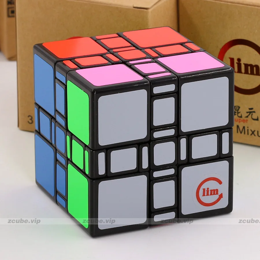 FS limCube Super Mixup Magic Cube 30 Degrees 3x3x3 FangShi Magico Cubos Puzzles Twist Turning 3x3 Stickers Logic Smart Game Toys