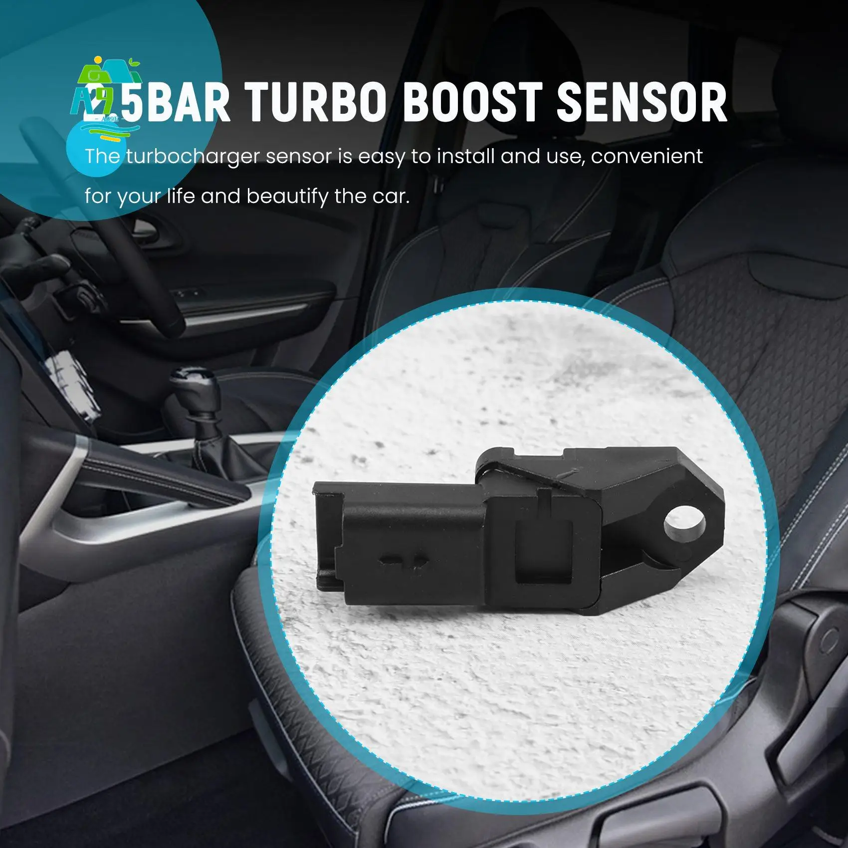 

A09E-2,5BAR Датчик давления турбонаддува в коллекторе для 2004-2014 1007 206 307 407 CC SW 607 807 1,6 2,0 HDI 9639469280