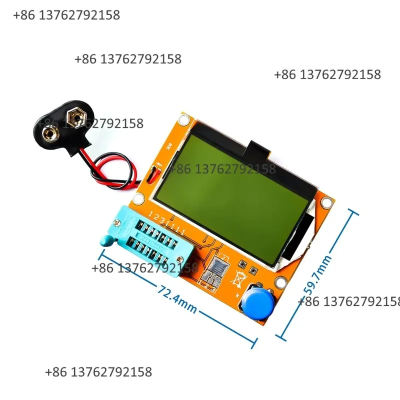 LCR-T4 Graphic LCD ESR Meter Multifunctional Tester Transistor Diode Triode Capacitance Inductance SCR DIY Test Tool view 3