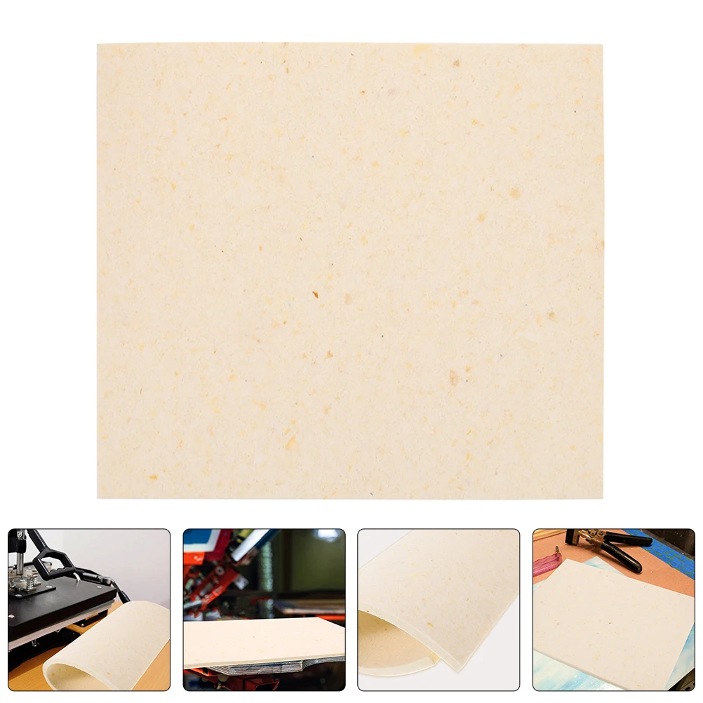 

Sponge Heat Press Pad for Automatic Manual Machines High Temperature Resistant Durable Insulation Mat Coffee White Easy Use