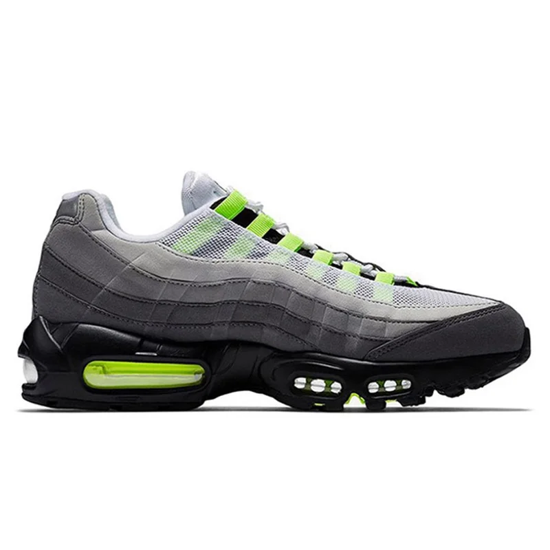 Nike Air Max 95 Running Shoes for Men and Women Unisex Green Gray