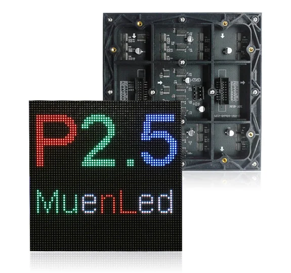 

P2.5 Крытый модуль светодиодного дисплея SMD 1/32 сканирования 160x160 мм 64x64 точек для светодиодного экрана светодиодная стена маленький пиксель