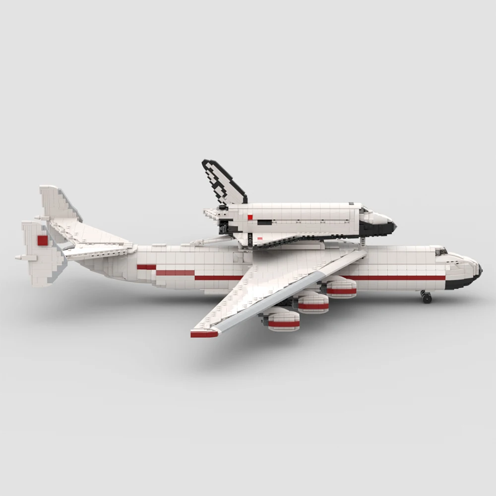 1:110 Buran with Antonov AN-225 Carrierplane Building Block Toy Set Energia Buran Rocket Aircraft Brick Model DIY Children Gift