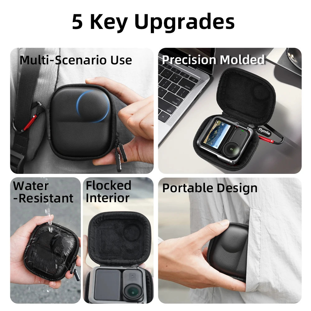 Flymile-estuche de transporte de jaula para DJI OSMO NANO, bolsa de almacenamiento, accesorios para cámara, Mini caja portátil, carcasa dura antiarañazos