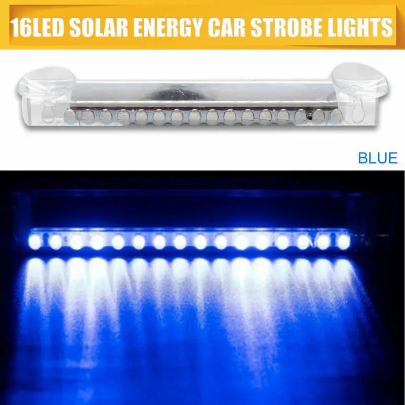 

3 Colors Traffic Advisor Emergency Warning Light 14 LED Wireless Solar Light Suck on Car Rear Window Car Multi-functional Lamp