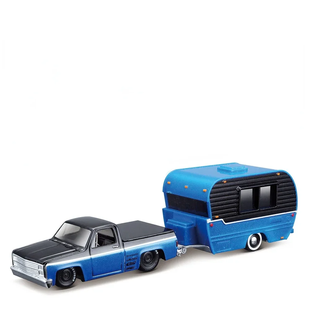 Maisto 1:64 Volkswagen Van Samba  Alameda Trailer Trailer Model Simulation Car Model Alloy Car Toy Male Collection Gift