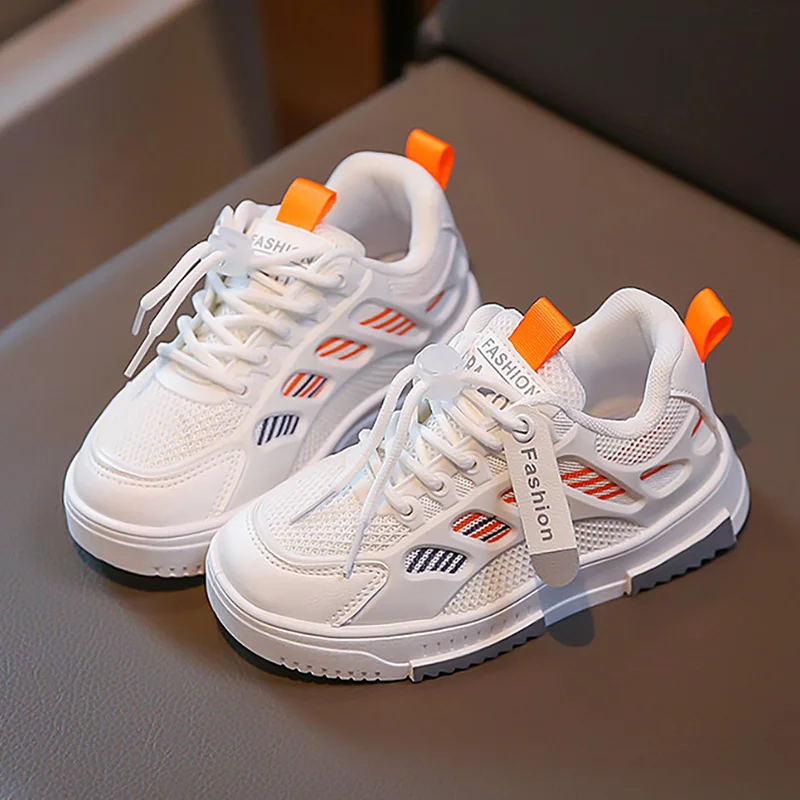 

Autumn Teenager Kid's Sneakers Trend Fashion Boy's Girl's Sneakers Breathable Soft-soled Children's Sport Shoes Running Footwear