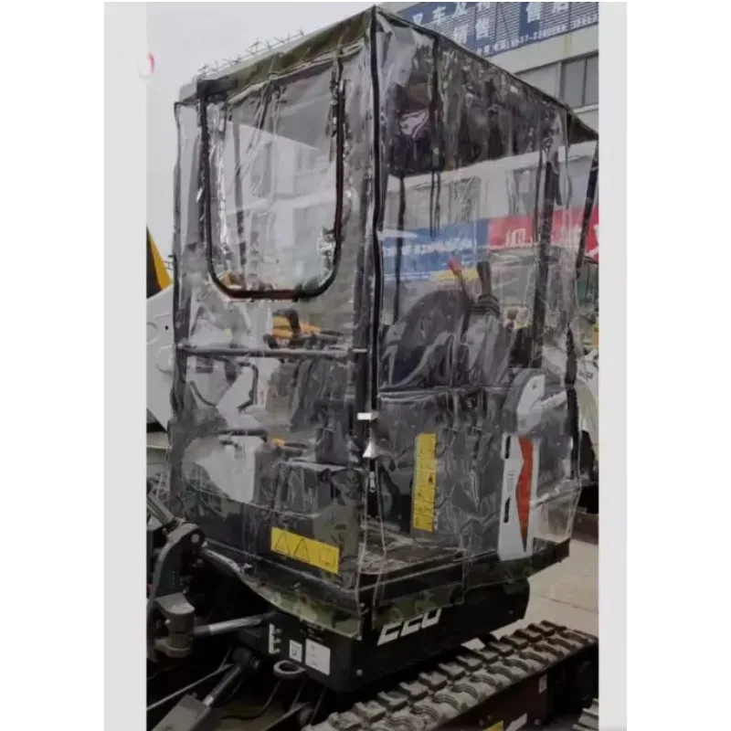

1PC Mini Excavator Car Cover Warm Awning Thickened PVC Windproof For Bobcat 17 20