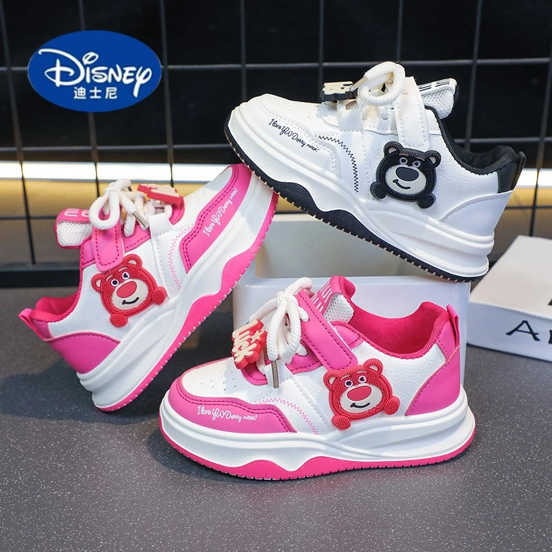 

Disney Kids Sports Shoes: Spring Summer New Girls Leather Sneakers, Breathable Running Shoes for Boys & Toddlers, Casual Wear