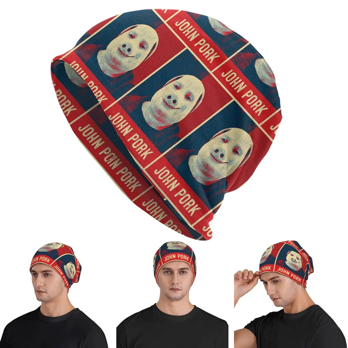 John Pork Is Calling Warm Knitted Cap Hip Hop Bonnet Hat Autumn Winter Outdoor Beanies Hats for Unisex Adult