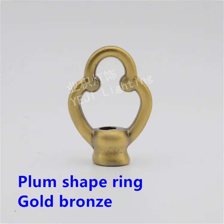 Plum shape gold bronze ringsM10 Load hook Closed hook Lighting accessories DIY