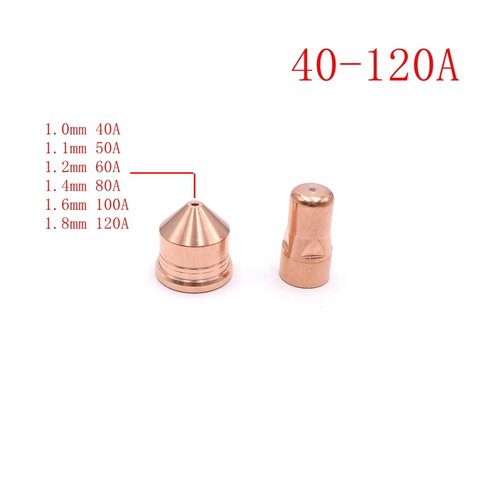 Ponta de Consumíveis de Plasma 1.0 1.1 1.2 1.4 1.6 1.8 mm & Eletrodo 40120a para Ipx102 Ipxm102 Mão Cnc Tocha
