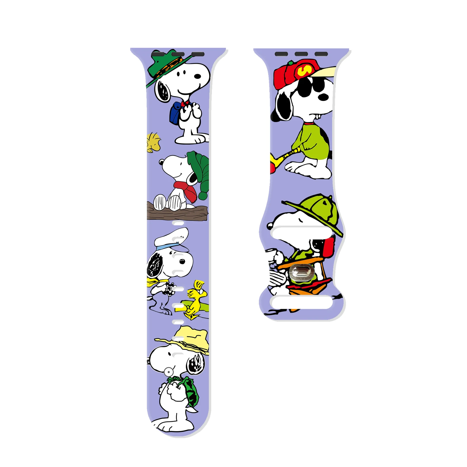 

Snoopy Printed Strap for Apple Watch 11 10 9 8 7 SE Silicone Band Replaceable Bracelet for iWatch 46mm 44mm 42mm 41mm Watchband