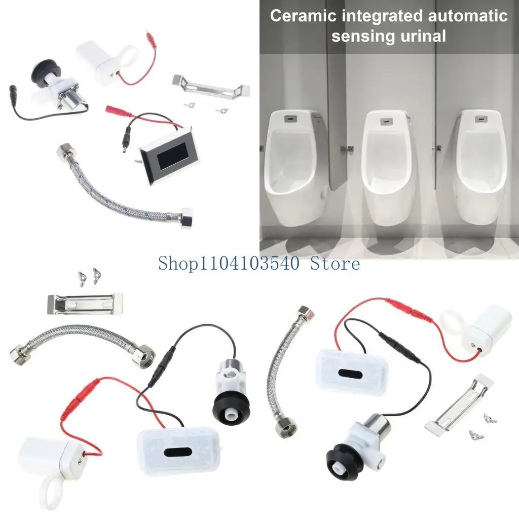 

02DC Touchless Urinal Flush Kits Flushing Device for Touchless Tanks Button Urinal
