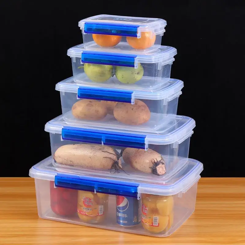 caixa-de-preservacao-plastica-de-grande-capacidade-com-tampa-retangular-transparente-caixa-selada-especial-para-refrigerador-uso-comercial