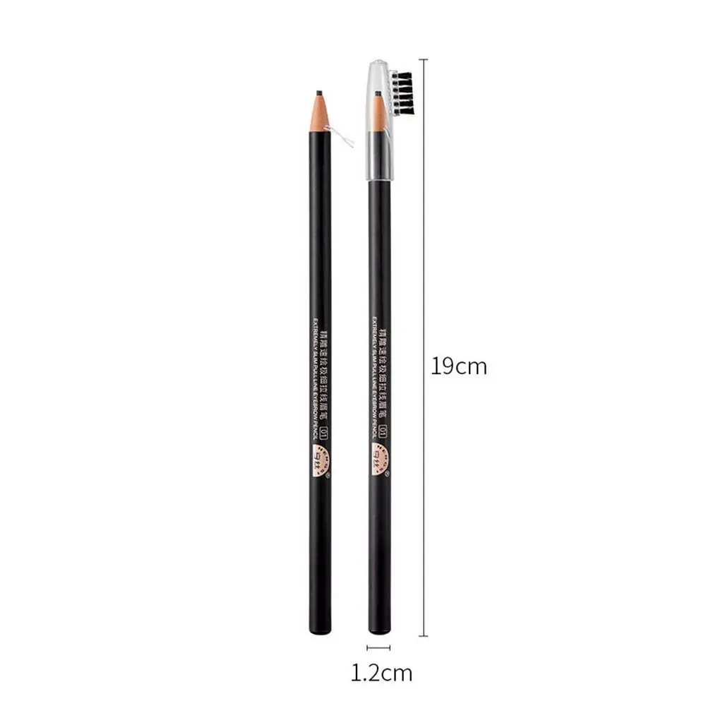 2Pcs/Set 2MM Ultra Thin Tearing Eyebrow Pencil Natural Tint Waterproof Microblading Eye Brow Pen for Beauty DIY Makeup Tool