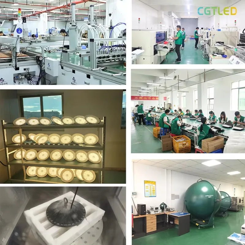 ppETL DLC LED UFO Project 240W 200W 150W 100W Industrial Lighting System Lighting Fixture 100-277v High Bay Light