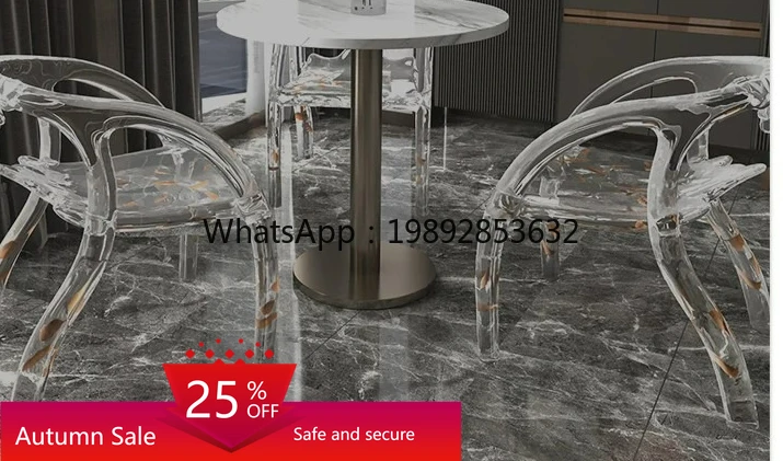

zz transparent crystal chair tea table chair light luxury living room water drop backrest resin acrylic dining chair stool