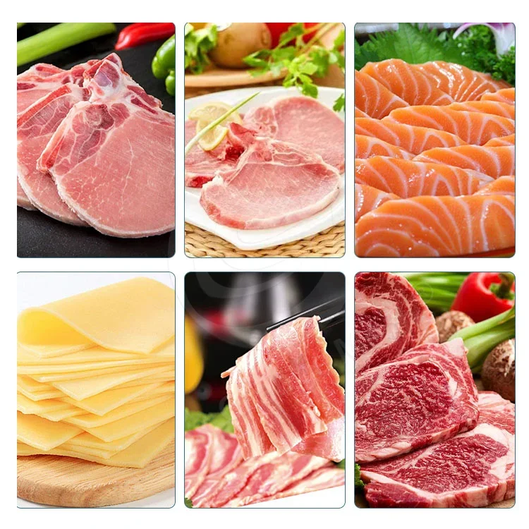 Orme lange Lebensdauer gefroren frisch gekochtes Fleisch Fisch Käse Scheibe Schnitt maschine Rindfleisch Kutteln Schweine kotelett Speck Slicer Maschine