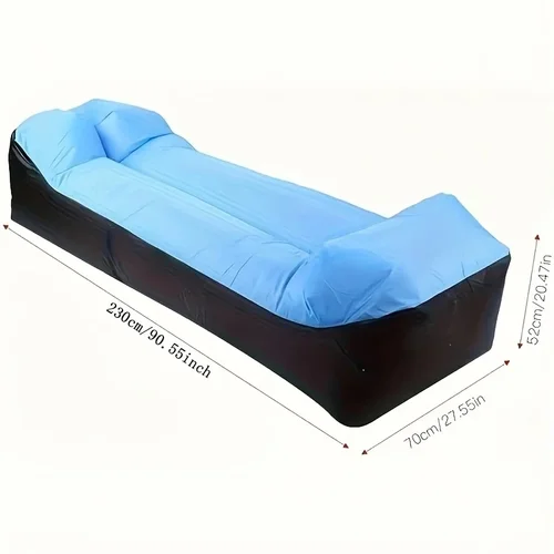 Sillón inflable portátil con almohada - Sofá impermeable para acampar, playa y festivales - Fácil instalación con bolsa