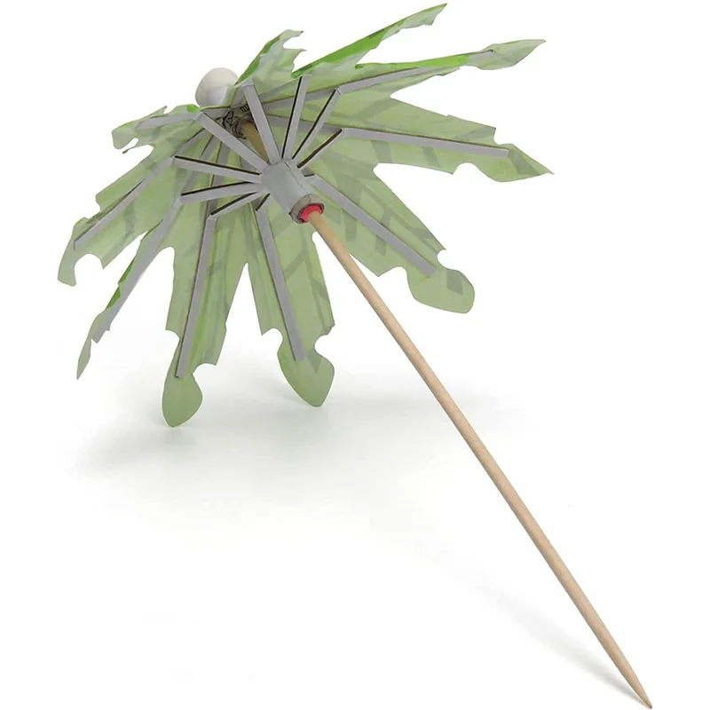 50Pcs Umbrellas for Drinks, Coconut Palm Tree Umbrella Toothpicks, Tropical Umbrella Decorations for Cupcake