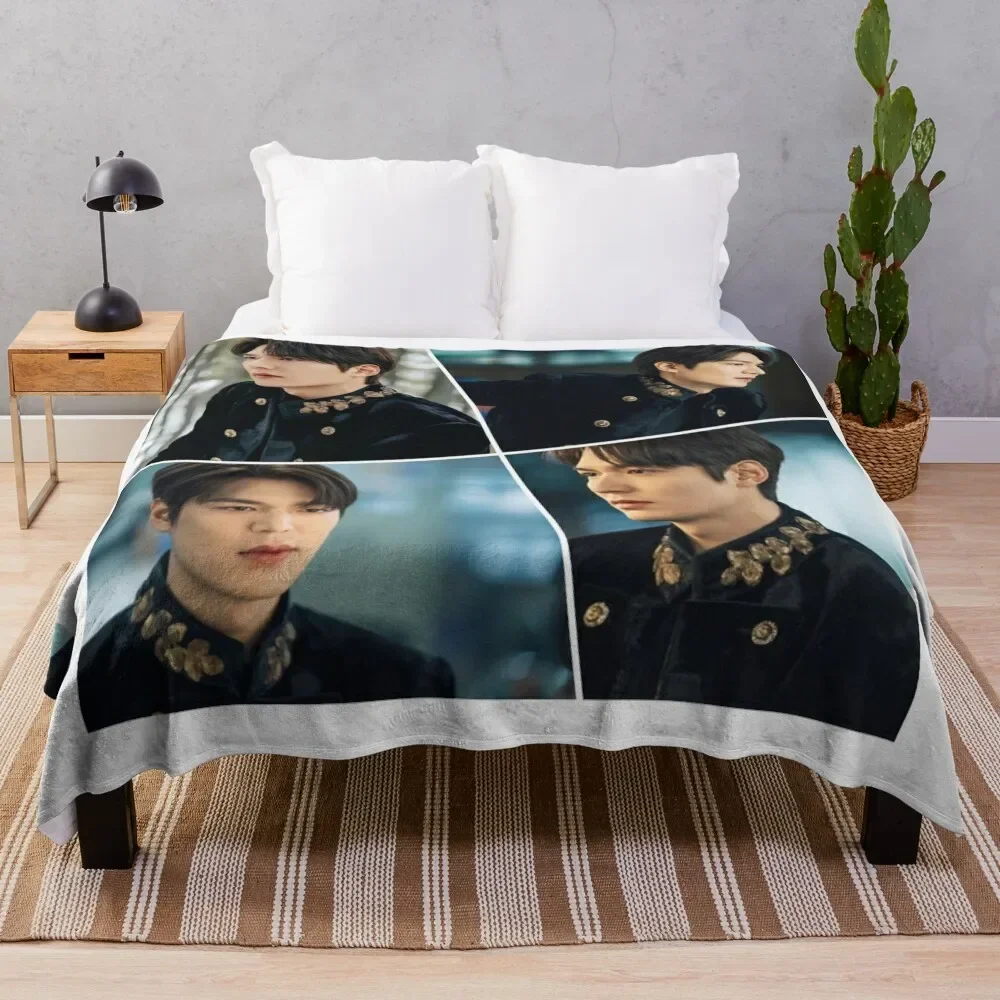 Lee Min Ho The King Handsome Collage Throw Blanket Furry blankets ands Blankets