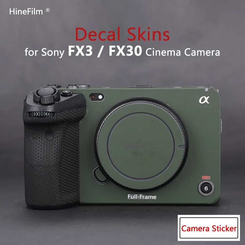 FX3 Kamera Aufkleber Skins FX30 Kamera Haut für Sony ILME-FX3 / ILME-FX30 Kamera Haut Aufkleber Protector Aufkleber 3M Vinyl material