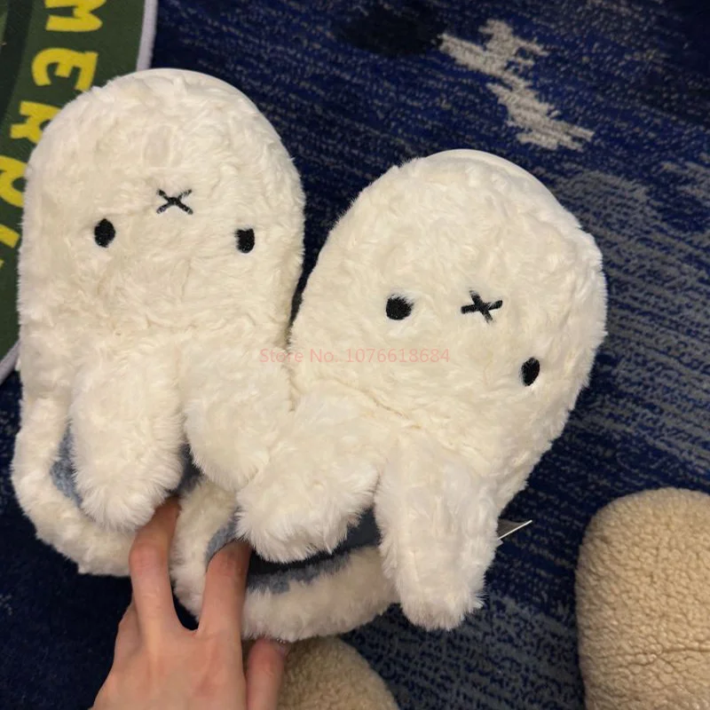 أحذية ميفي القطنية القطيفة للاستخدام الداخلي والخارجي، راحة غامضة دافئة، هدايا كرتونية لطيفة للنساء والفتيات، شباشب قطيفة #5