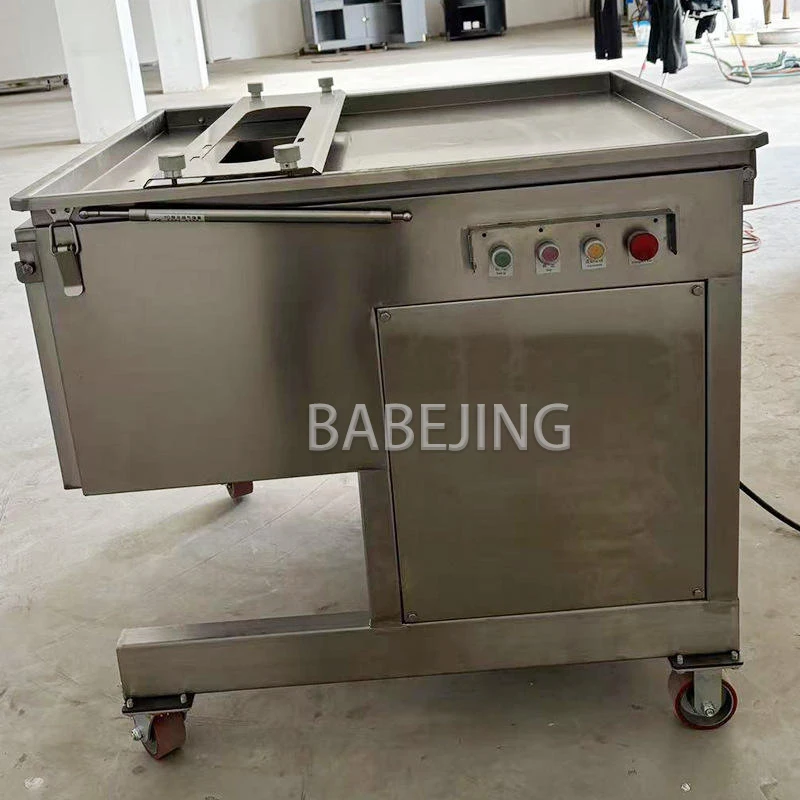 Bone Cutter QGJ-500 Stainless Steel Bone Cutting Machine 7mm Blade Thickness Industrial Frozen Lamb Bone Processing Equipment
